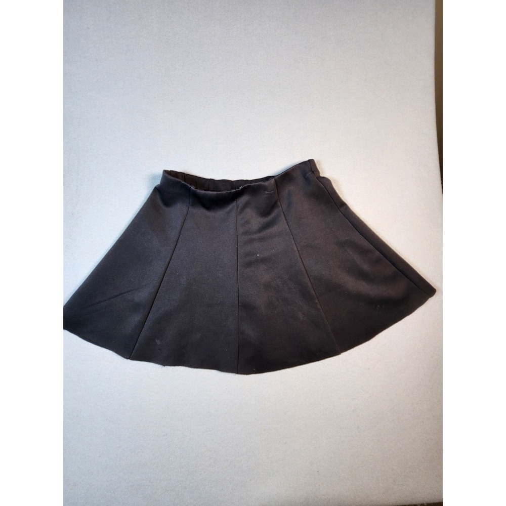 Aeropostale Womens Black Skater Skirt Mini Flared Stretch Elastic Waist Size M